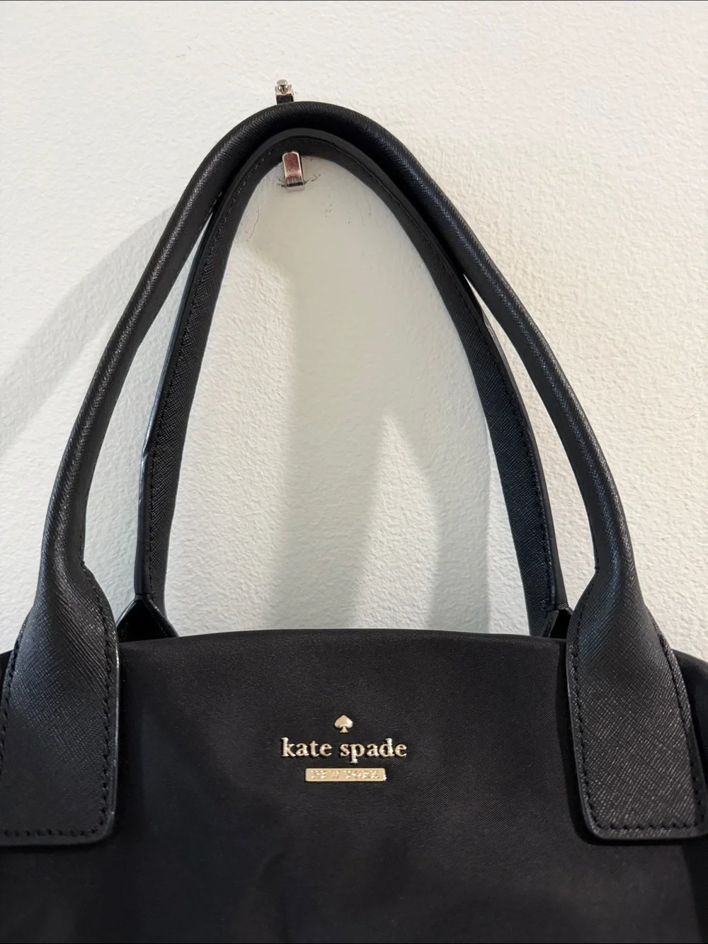 kate spade Black Nylon Tote with Top Handles